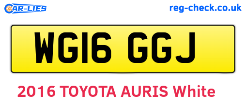 WG16GGJ are the vehicle registration plates.