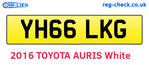 YH66LKG are the vehicle registration plates.