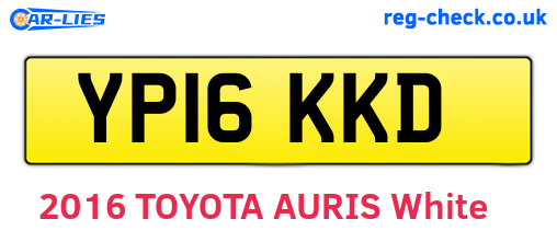 YP16KKD are the vehicle registration plates.