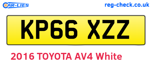 KP66XZZ are the vehicle registration plates.