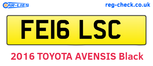 FE16LSC are the vehicle registration plates.