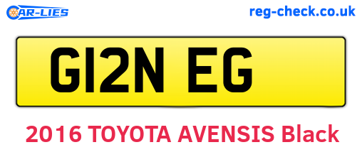 G12NEG are the vehicle registration plates.