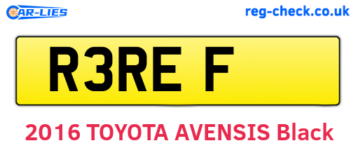 R3REF are the vehicle registration plates.