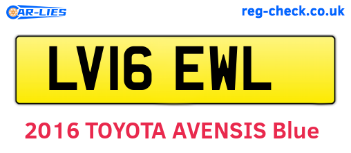 LV16EWL are the vehicle registration plates.