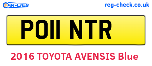 PO11NTR are the vehicle registration plates.