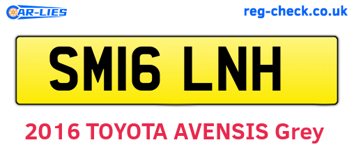 SM16LNH are the vehicle registration plates.