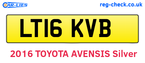 LT16KVB are the vehicle registration plates.