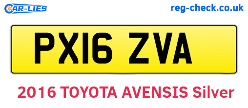 PX16ZVA are the vehicle registration plates.