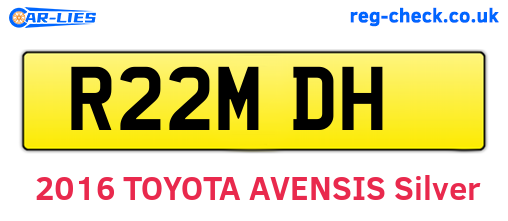 R22MDH are the vehicle registration plates.