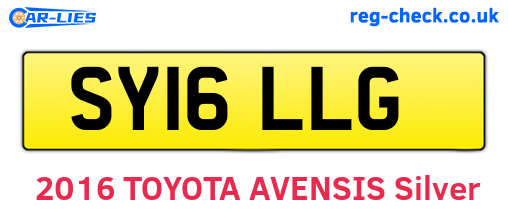 SY16LLG are the vehicle registration plates.