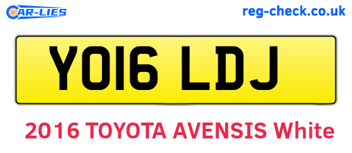 YO16LDJ are the vehicle registration plates.
