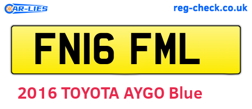 FN16FML are the vehicle registration plates.