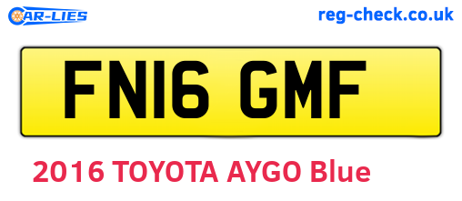 FN16GMF are the vehicle registration plates.