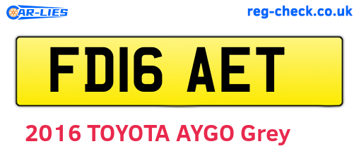 FD16AET are the vehicle registration plates.
