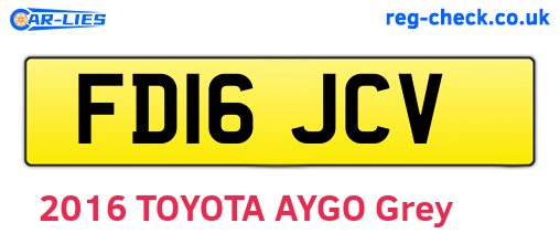 FD16JCV are the vehicle registration plates.