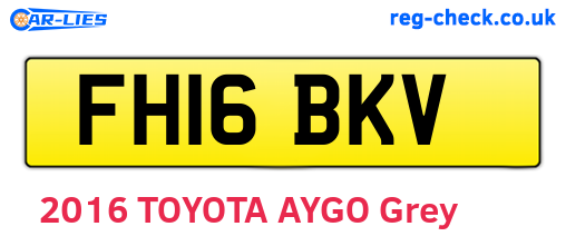 FH16BKV are the vehicle registration plates.