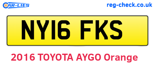 NY16FKS are the vehicle registration plates.