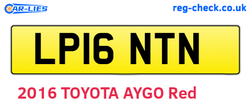 LP16NTN are the vehicle registration plates.