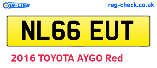 NL66EUT are the vehicle registration plates.