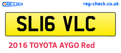 SL16VLC are the vehicle registration plates.