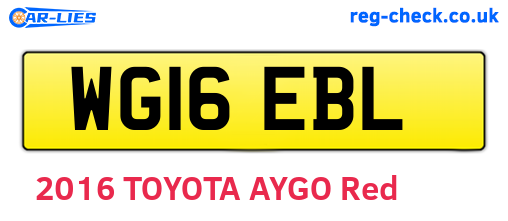 WG16EBL are the vehicle registration plates.