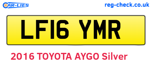 LF16YMR are the vehicle registration plates.
