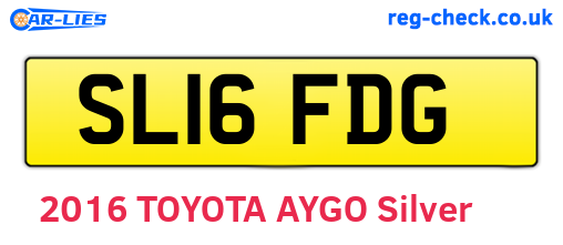 SL16FDG are the vehicle registration plates.