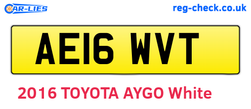 AE16WVT are the vehicle registration plates.
