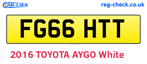 FG66HTT are the vehicle registration plates.