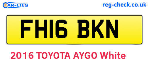 FH16BKN are the vehicle registration plates.