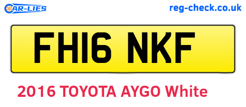 FH16NKF are the vehicle registration plates.