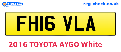 FH16VLA are the vehicle registration plates.