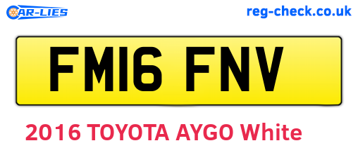 FM16FNV are the vehicle registration plates.