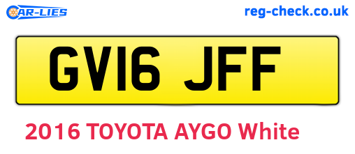 GV16JFF are the vehicle registration plates.