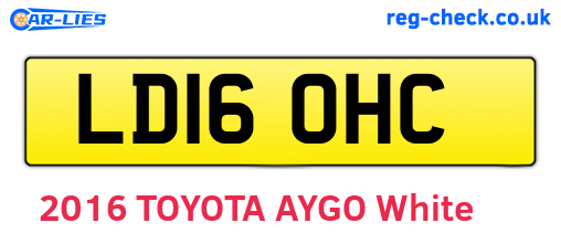 LD16OHC are the vehicle registration plates.