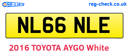 NL66NLE are the vehicle registration plates.