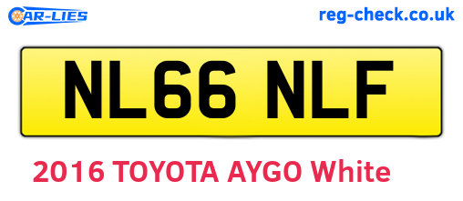 NL66NLF are the vehicle registration plates.