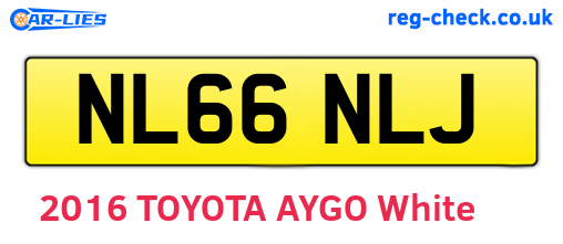 NL66NLJ are the vehicle registration plates.