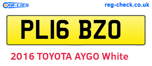 PL16BZO are the vehicle registration plates.