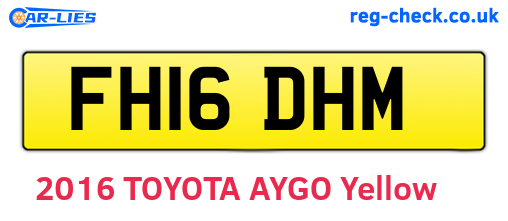 FH16DHM are the vehicle registration plates.