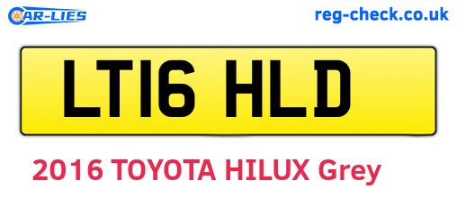 LT16HLD are the vehicle registration plates.