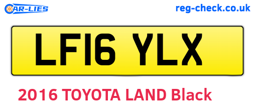 LF16YLX are the vehicle registration plates.
