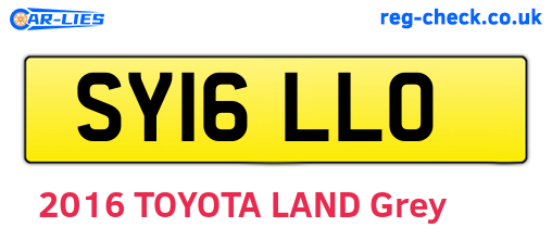 SY16LLO are the vehicle registration plates.