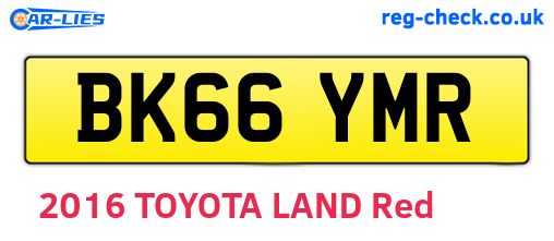 BK66YMR are the vehicle registration plates.