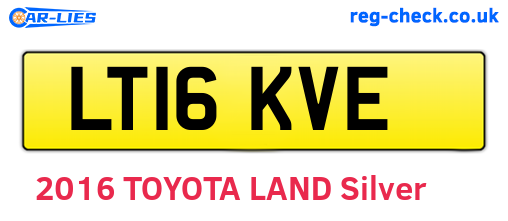LT16KVE are the vehicle registration plates.
