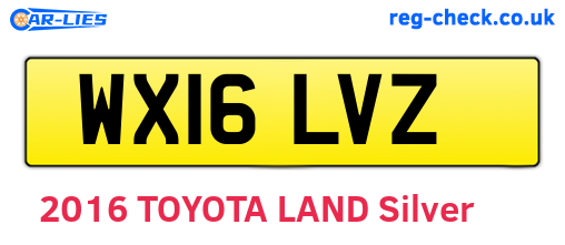 WX16LVZ are the vehicle registration plates.