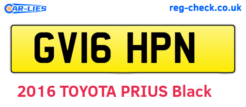 GV16HPN are the vehicle registration plates.