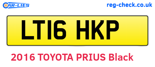LT16HKP are the vehicle registration plates.