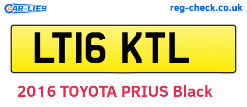 LT16KTL are the vehicle registration plates.