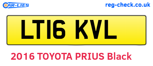 LT16KVL are the vehicle registration plates.